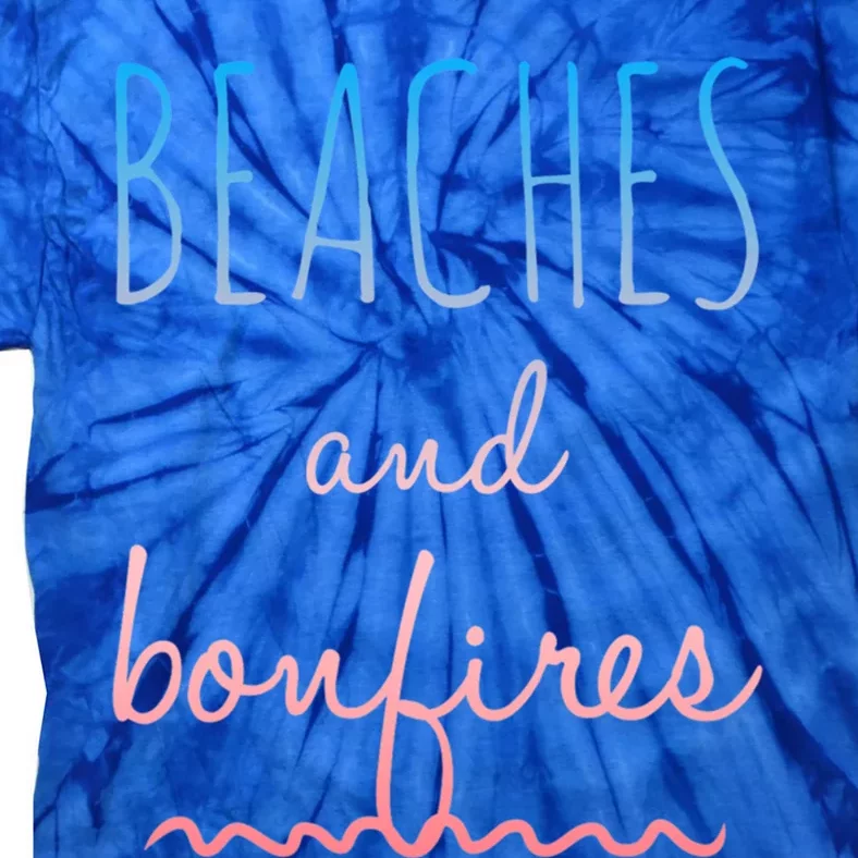 Summer Beaches Saying / Bonfires Ocean Beach Vacation Meaningful Gift Tie-Dye T-Shirt