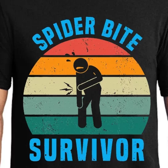 Spider Bite Survivor I Survived A Spider Bite Pajama Set