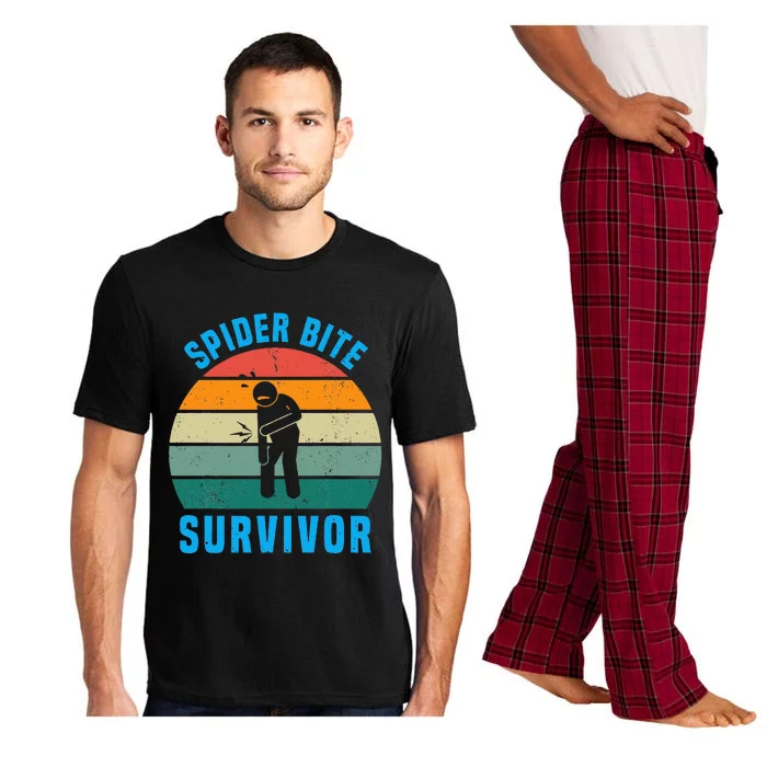 Spider Bite Survivor I Survived A Spider Bite Pajama Set