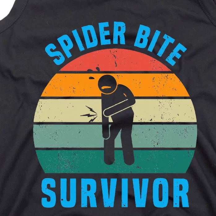 Spider Bite Survivor I Survived A Spider Bite Tank Top