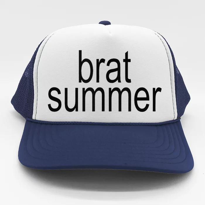 Simple Brat Summer Slogan Trucker Hat