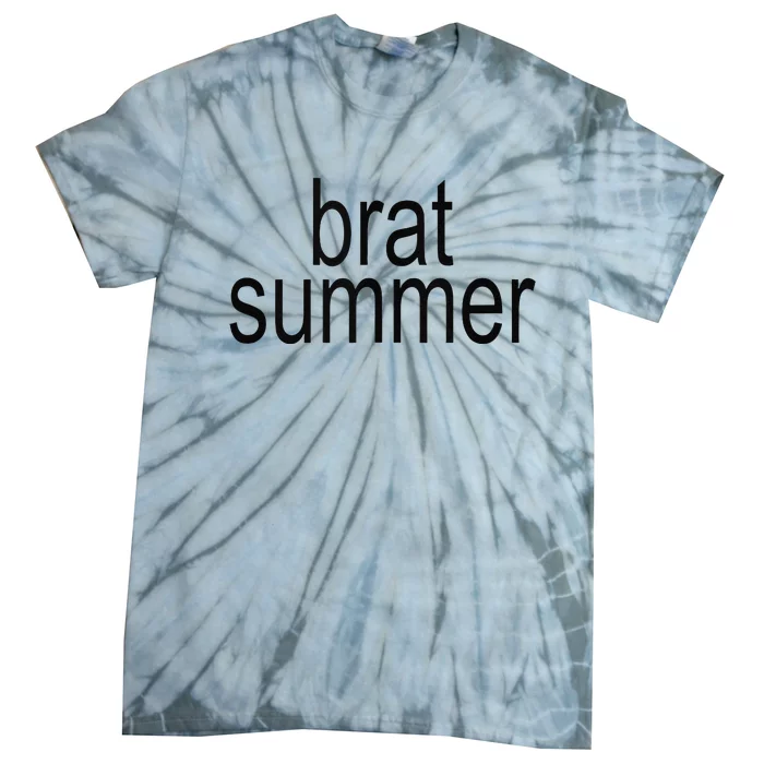 Simple Brat Summer Slogan Tie-Dye T-Shirt