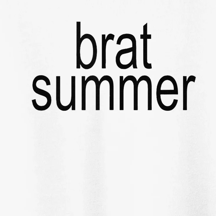 Simple Brat Summer Slogan Toddler T-Shirt