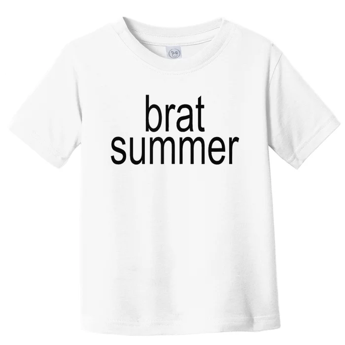 Simple Brat Summer Slogan Toddler T-Shirt