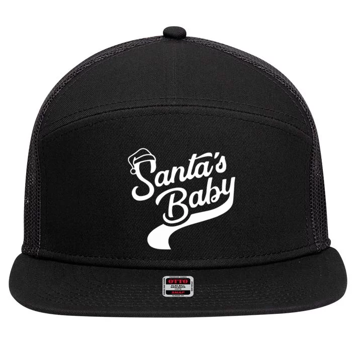 SantaS Baby 7 Panel Mesh Trucker Snapback Hat