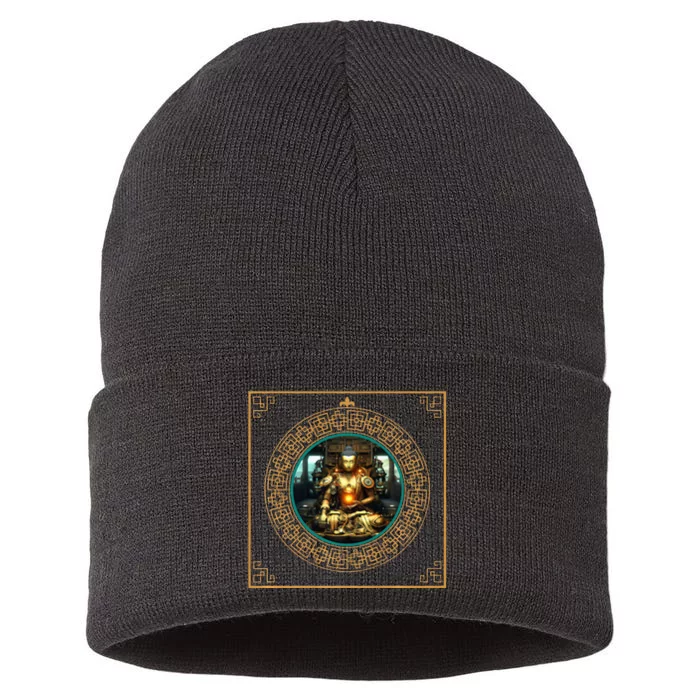 Steampunk Buddha Sustainable Knit Beanie