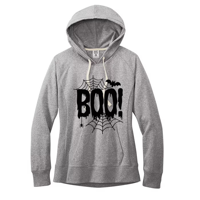 Spooky Boo Sign Women's Fleece Hoodie