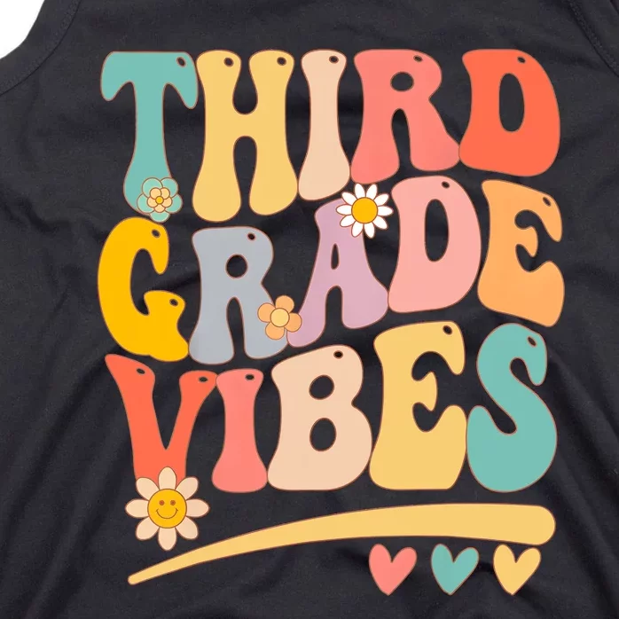 Third Grade Vibes For Girl Boy 3rd Grade Teacher Tank Top