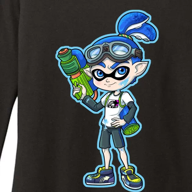 Squid Boy Womens CVC Long Sleeve Shirt