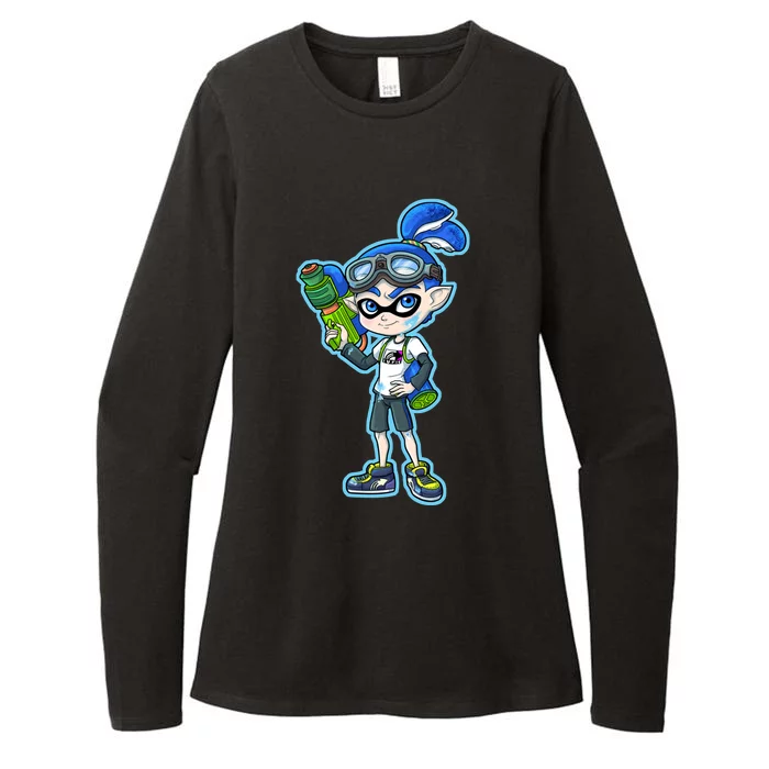 Squid Boy Womens CVC Long Sleeve Shirt