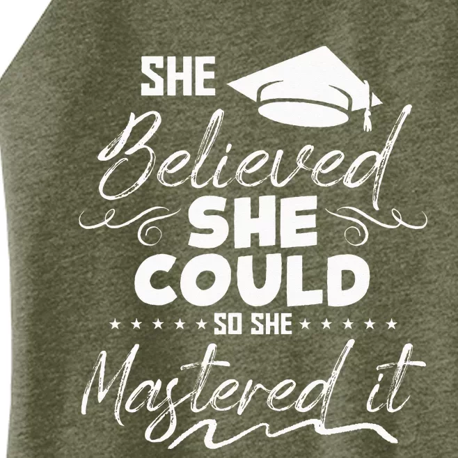 She Believed She Could So She Mastered It Women’s Perfect Tri Rocker Tank