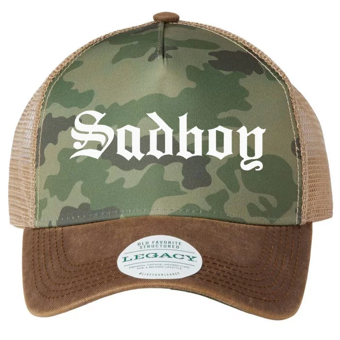 Sad Boy Sadboy Old English Typography Legacy Tie Dye Trucker Hat