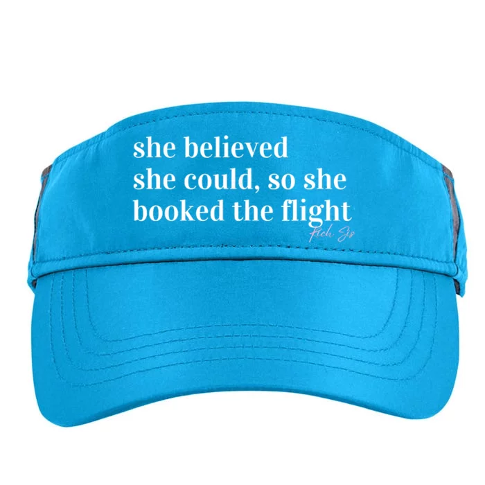 She Believed She Could, So She Booked Adult Drive Performance Visor