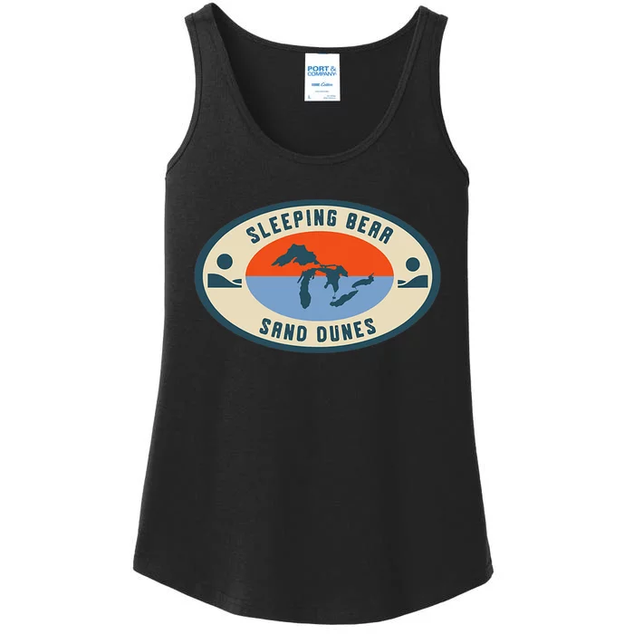 Sleeping Bear Sand Dunes Michigan Michigander Great Lakes Ladies Essential Tank