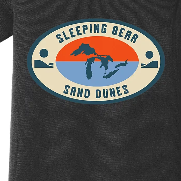 Sleeping Bear Sand Dunes Michigan Michigander Great Lakes Baby Bodysuit