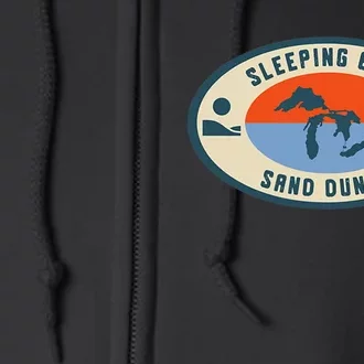 Sleeping Bear Sand Dunes Michigan Michigander Great Lakes Full Zip Hoodie