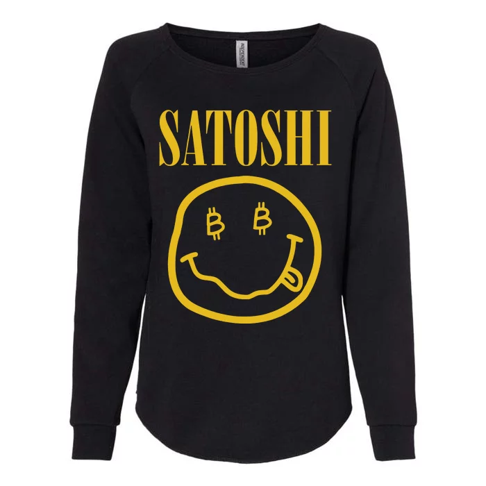 Satoshi Bitcoin Womens California Wash Sweatshirt