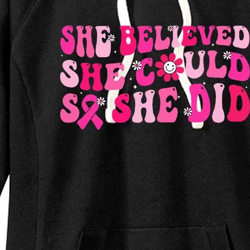 She Believed She Could So She Did Women's Fleece Hoodie