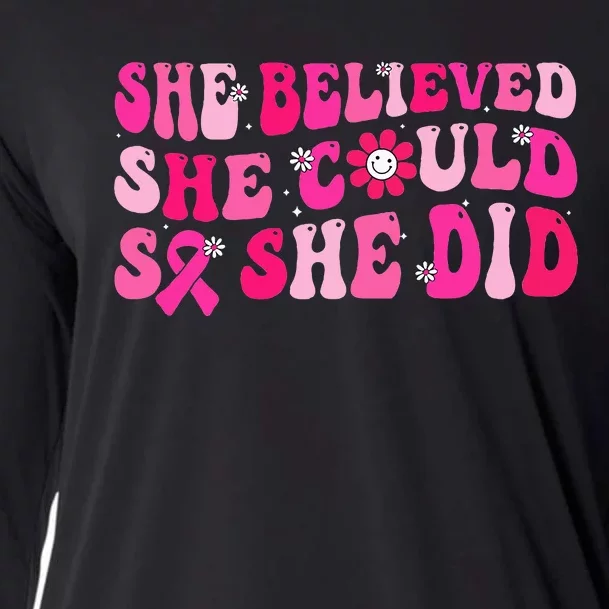 She Believed She Could So She Did Cooling Performance Long Sleeve Crew