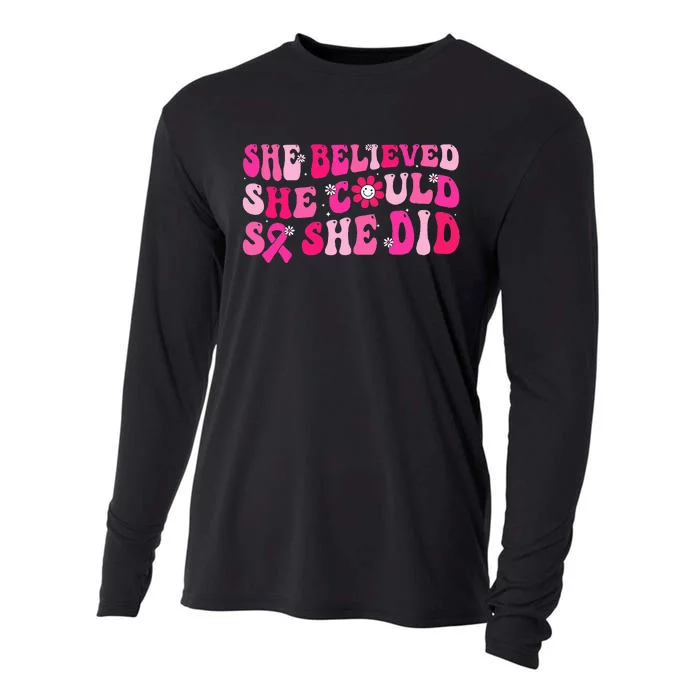 She Believed She Could So She Did Cooling Performance Long Sleeve Crew