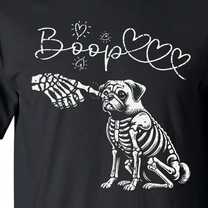 Spooky Boop Skeleton Hand Touch Nose Dog Halloween Costume Tall T-Shirt