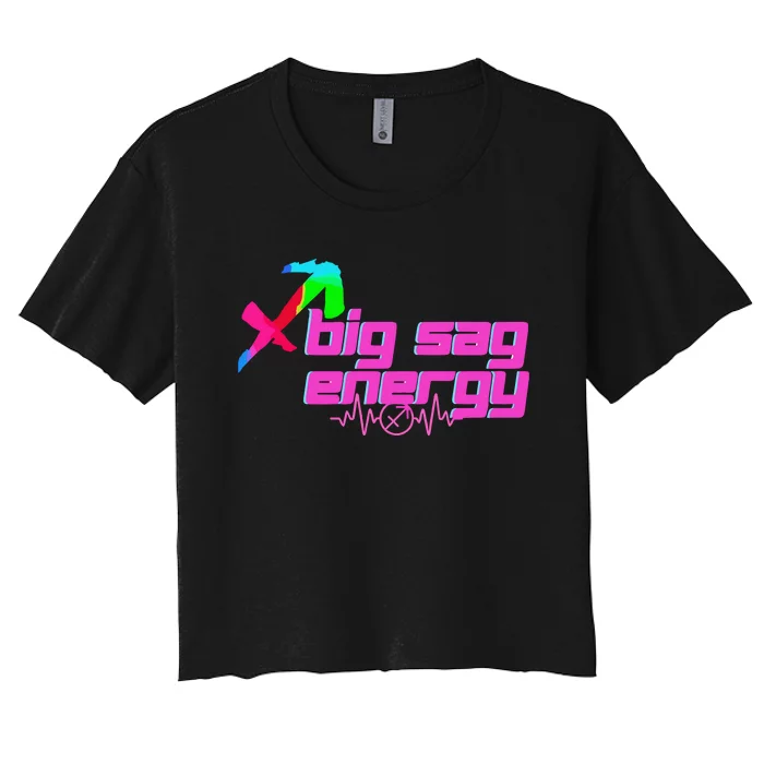 Sagittarius Big Sag Energy Women's Crop Top Tee