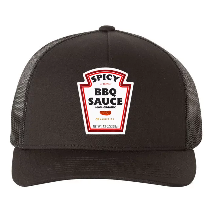 Spicy Bbq Sauce Bottle Label Funny Group Halloween Costume Yupoong Adult 5-Panel Trucker Hat