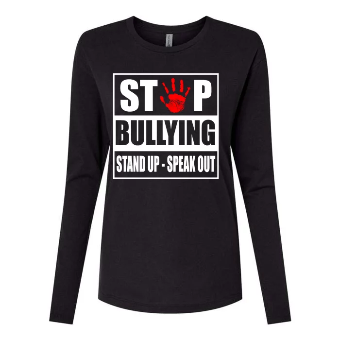 Stop Bullying Stand Up Speak Out Womens Cotton Relaxed Long Sleeve T-Shirt