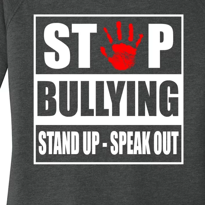 Stop Bullying Stand Up Speak Out Women's Perfect Tri Tunic Long Sleeve Shirt