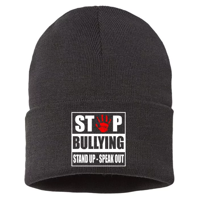 Stop Bullying Stand Up Speak Out Sustainable Knit Beanie