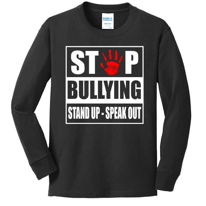 Stop Bullying Stand Up Speak Out Kids Long Sleeve Shirt