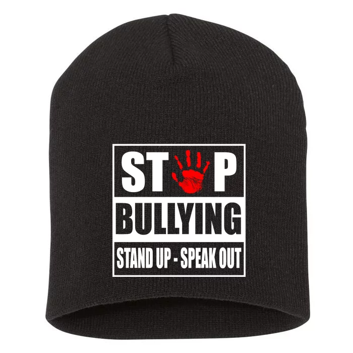 Stop Bullying Stand Up Speak Out Short Acrylic Beanie