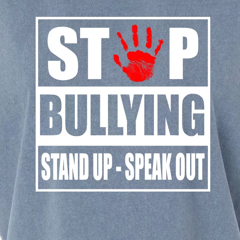 Stop Bullying Stand Up Speak Out Garment-Dyed Women's Muscle Tee