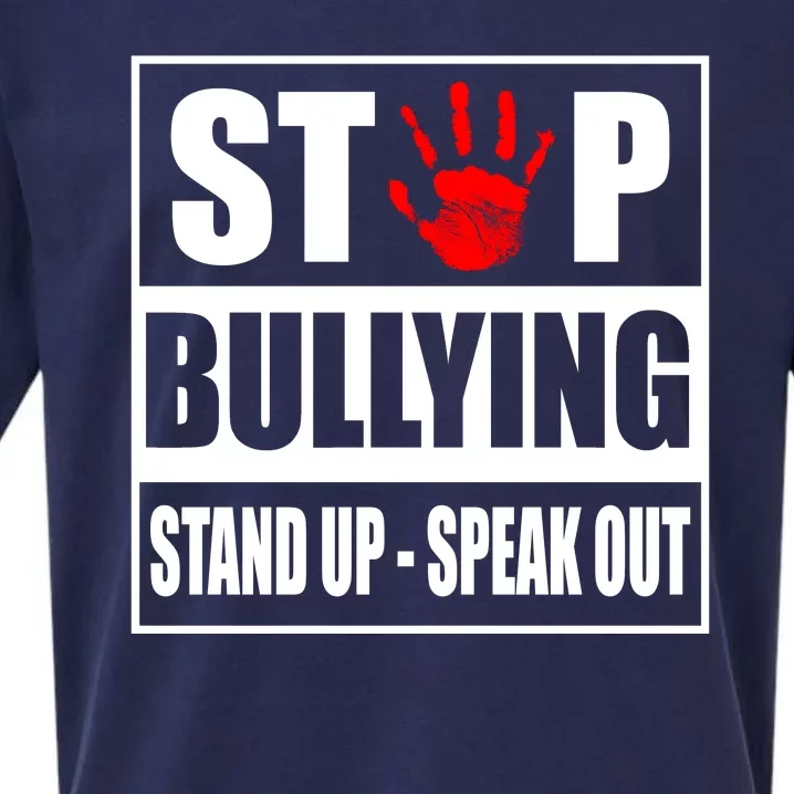 Stop Bullying Stand Up Speak Out Sueded Cloud Jersey T-Shirt