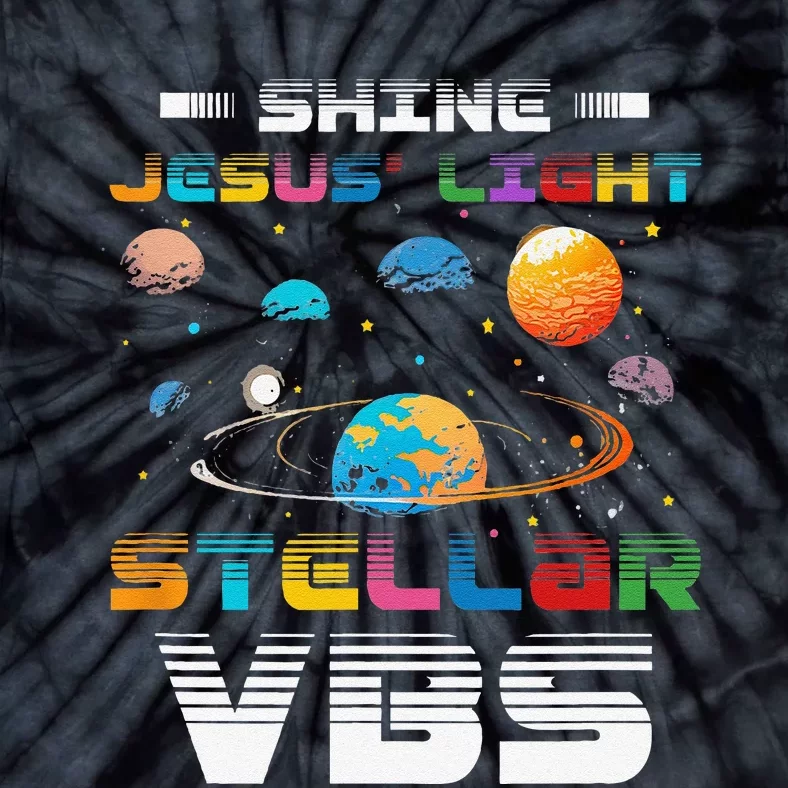 Stellar Bible School VBS Shine Jesus Light Christian Tie-Dye T-Shirt