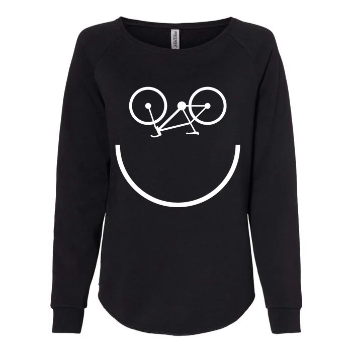 Smiling Bicycle Womens California Wash Sweatshirt