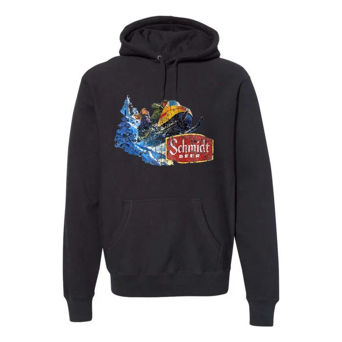 Schmidt Beer Snowmobile Premium Hoodie