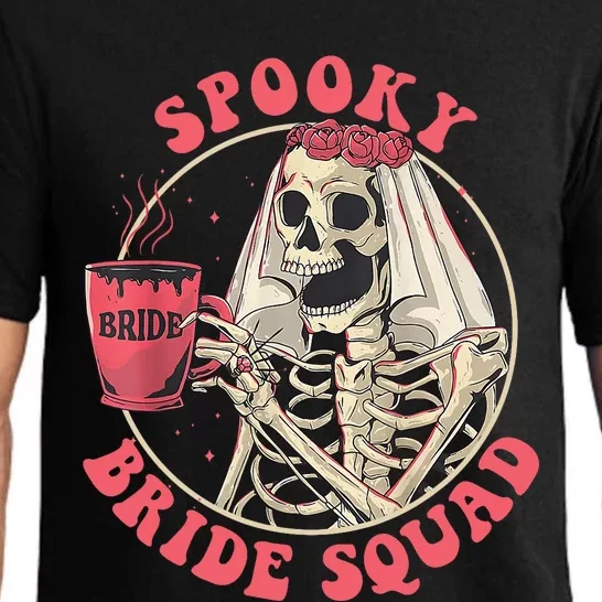 Spooky Bride Squad Halloween Bachelorette Party Pajama Set