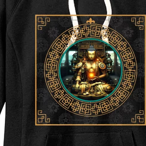 Steampunk Buddha Women's Fleece Hoodie