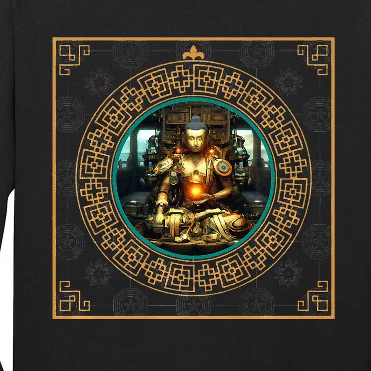 Steampunk Buddha Tall Long Sleeve T-Shirt