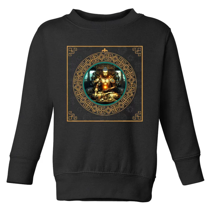 Steampunk Buddha Toddler Sweatshirt