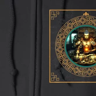 Steampunk Buddha Full Zip Hoodie