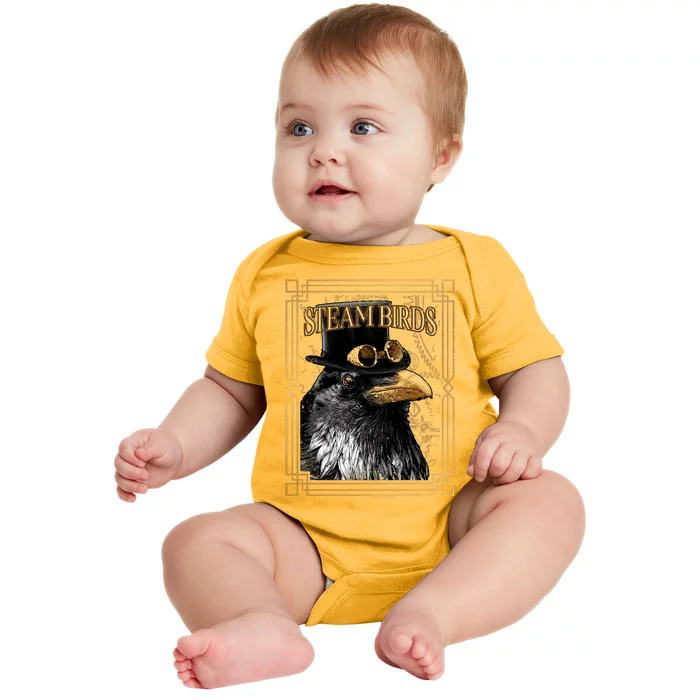 Steam Birds Baby Bodysuit