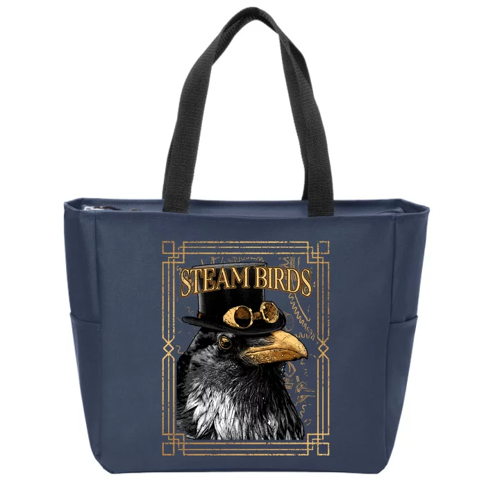 Steam Birds Zip Tote Bag