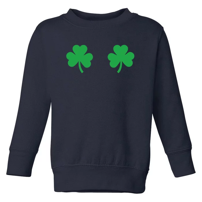 Shamrock Boobs Shirt Irish Boobies St Patricks Day Shirt Toddler Sweatshirt