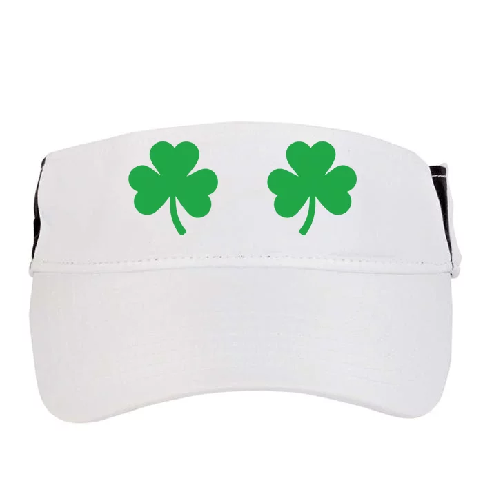 Shamrock Boobs Shirt Irish Boobies St Patricks Day Shirt Adult Drive Performance Visor