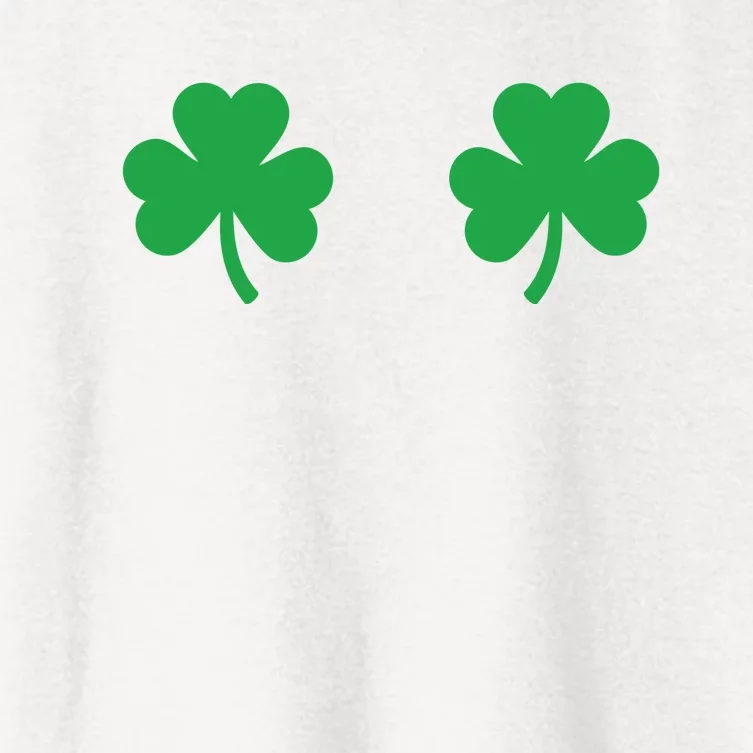 Shamrock Boobs Shirt Irish Boobies St Patricks Day Shirt Women's Crop Top Tee