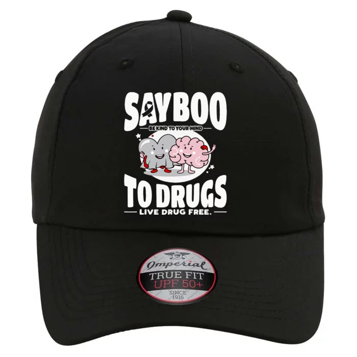 Say Boo To Drugs Funny Halloween Red Ribbon Week Awareness The Original Performance Cap