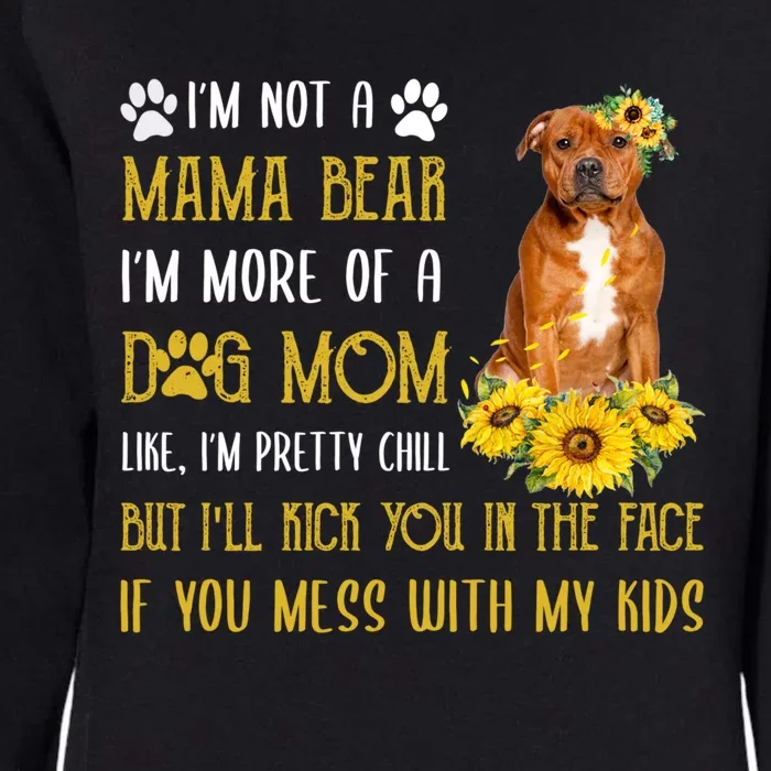 Staffordshire Bull Terrier Mom Mothers Day Dog Mom Gift Womens California Wash Sweatshirt