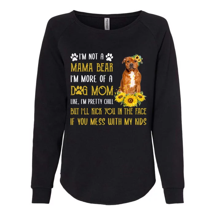 Staffordshire Bull Terrier Mom Mothers Day Dog Mom Gift Womens California Wash Sweatshirt